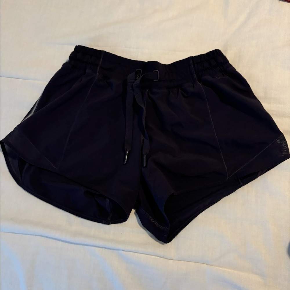 Lululemon navy blue running shorts size 4